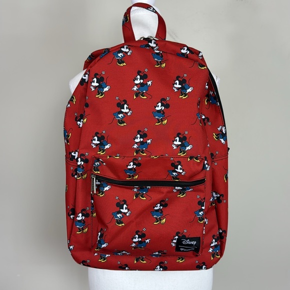 Disney Loungefly Minnie Mouse Classic Red Backpack‎ - Picture 6 of 10